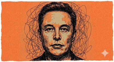 Chaotic Ink Portrait: A Raw, Tangled Face in Scribbled Strokes