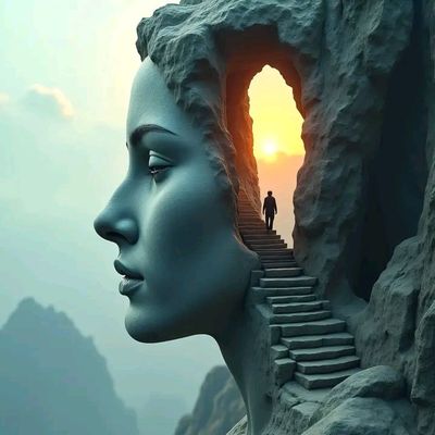 Eternal Ascent Through Stone