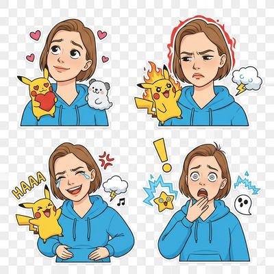 Custom WhatsApp Stickers with a Cartoon Twist