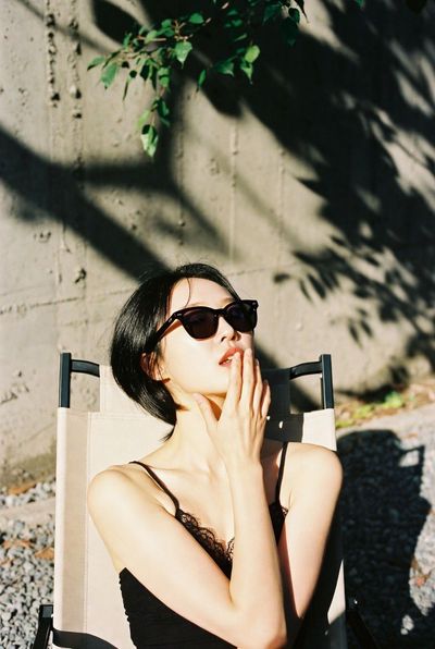 Cinematic Quietude: Korean Kpop Elegance in Film Grain