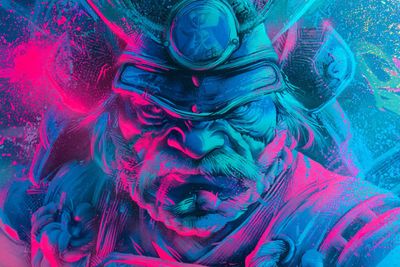 Neon Graffiti in a Cyberpunk World