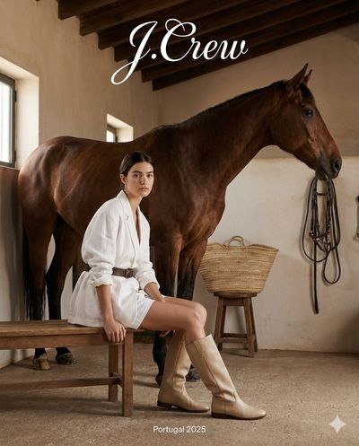 Rustic Elegance: Minimalist Fashion Meets Horse in a Serene Stable