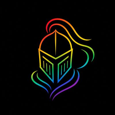 Abstract Elegance: Minimalist Knight Logo Design