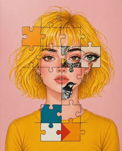 Puzzle of Self: A Bold Identity Fragmented