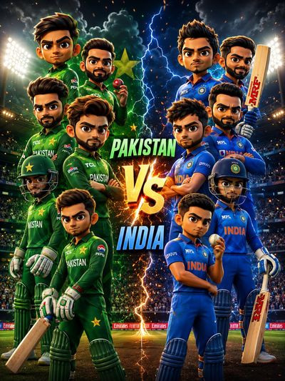 Epic Cricket Clash: Pakistan vs India Showdown