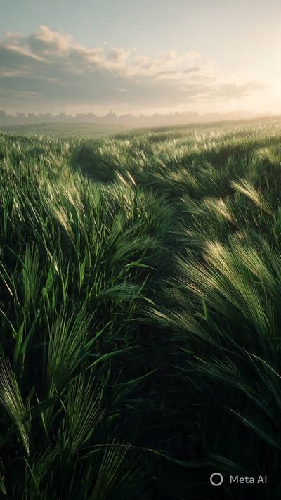Vibrant Fields: A Green Symphony in 16K HD