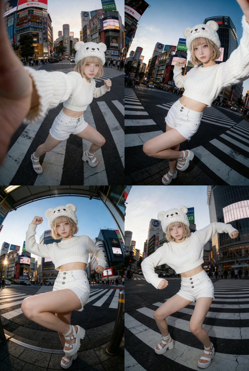 Charming Chic: Fluffy Fashion in Shibuya