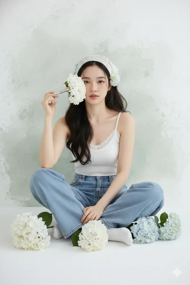 Blooming Serenity: A Portrait of Elegance