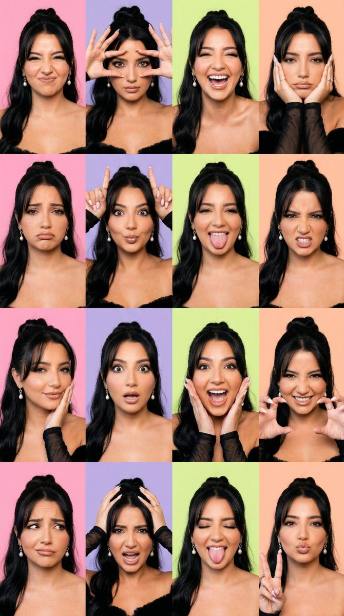 Viral Gen Z Expression Grid: A Spectrum of Real Emotions