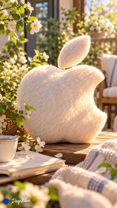 Soft plush logo design radiates warmth and comfort in brand colors