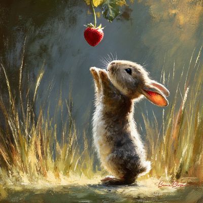 A Tiny Bunny’s Sweet Strawberry Quest