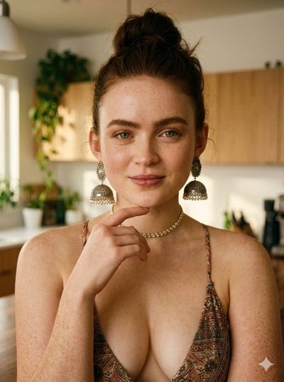 Golden Hour Kitchen Portrait
