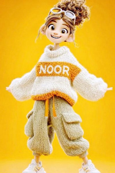 Quirky Charm: A Pixar-Style 3D Character