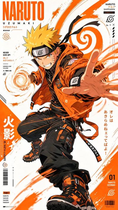 Dynamic Streetwear Meets Iconic Anime: A Bold Fusion