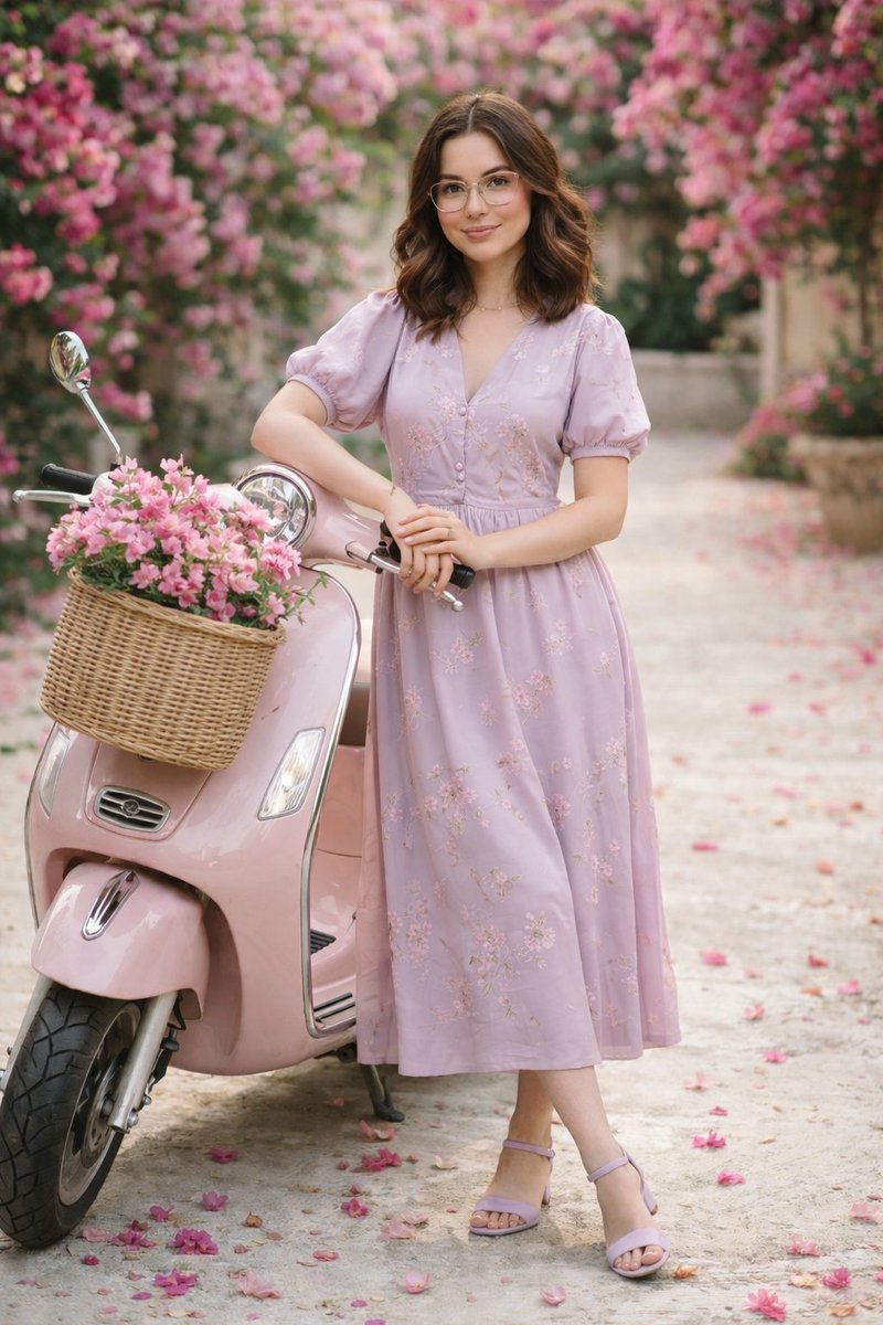Serenity in Bloom: A Floral Lifestyle Portrait