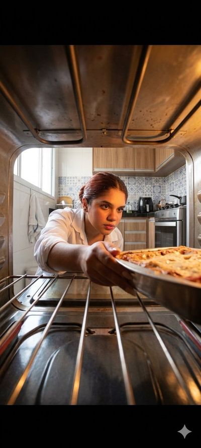 Cinematic Oven Perspective: The Art of Cooking Lasagna