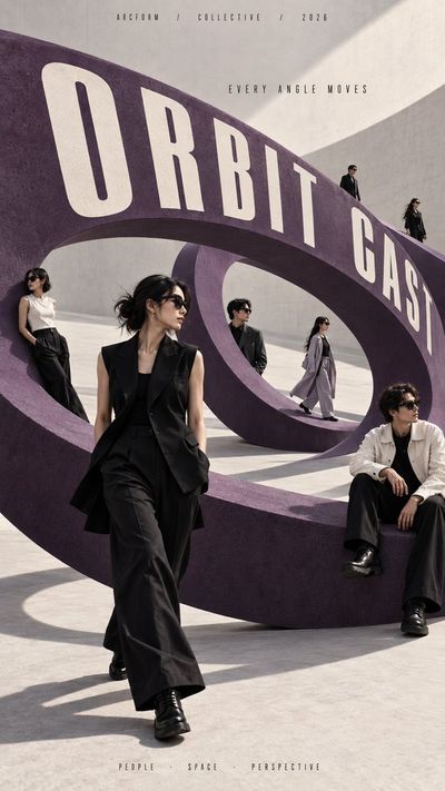 High-End Editorial Campaign Featuring Dynamic Movement Along Architectural Paths