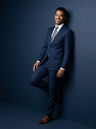 Sleek Business Elegance in Navy Blue