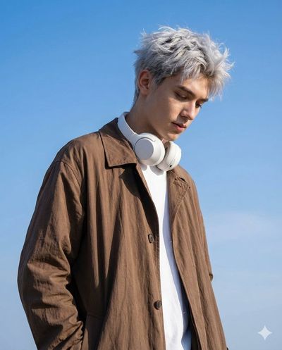 Serene Portrait in the Open Sky