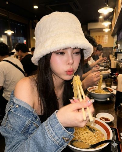 Candid Chaos at the Ramen Bar
