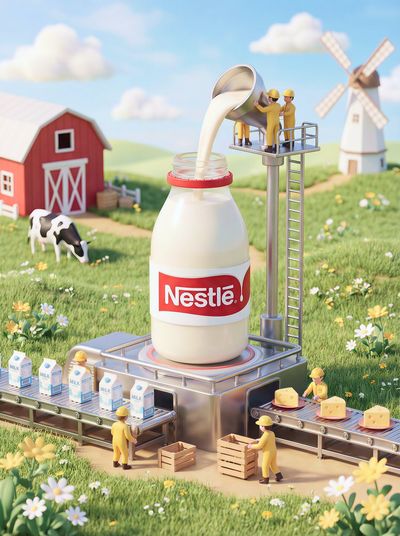 Whimsical Dairy Delight: The Tiny Milk Manor