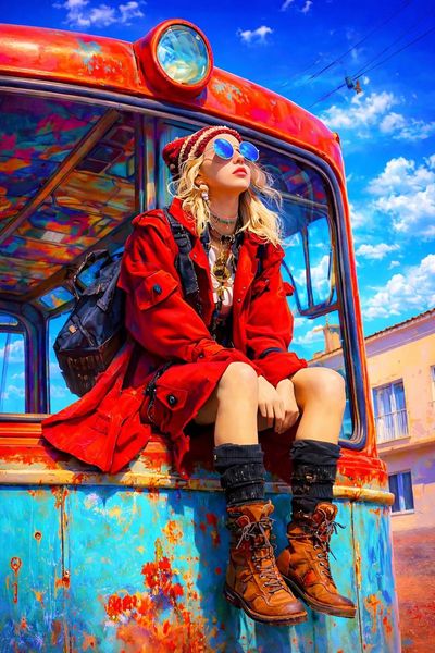 Chic Wanderlust: Vintage Vibes and Urban Dreams