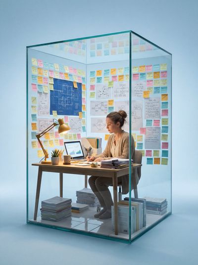 Clarity Amidst Chaos: A Glass Workspace
