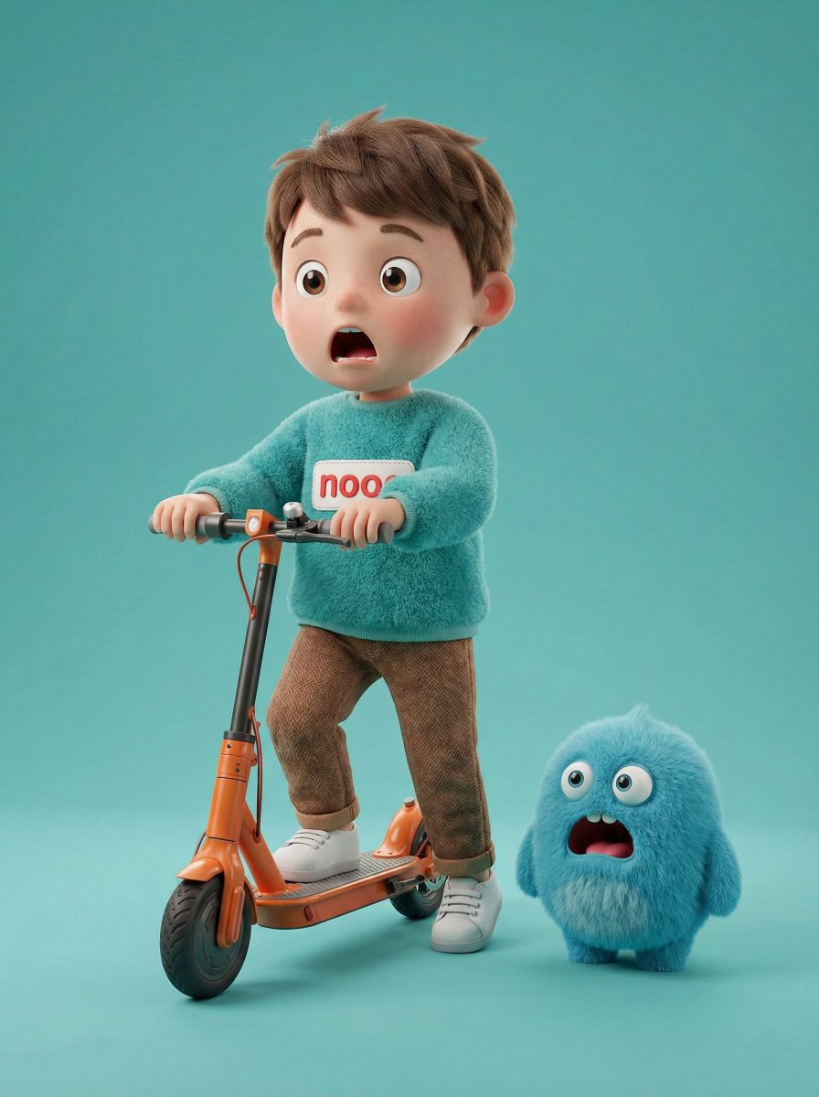 Scooter Surprise: A Colorful Adventure