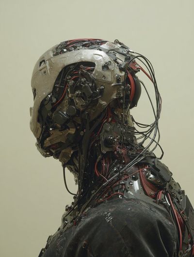 Mechanical Reverie: A Humanoid Portrait