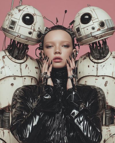 Futuristic Fashion Meets Retro Robots