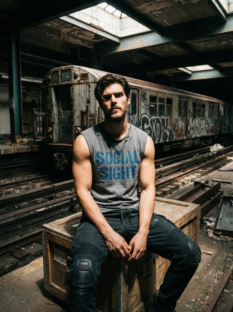 Urban Explorer in the Shadows