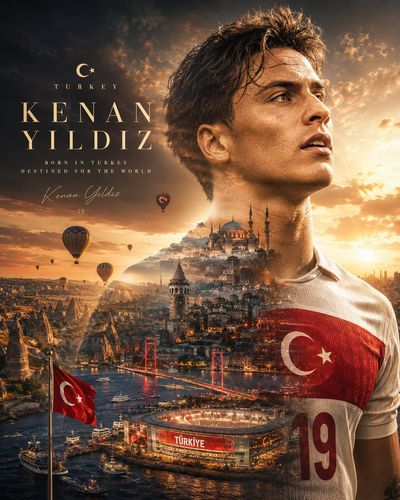 Arda Güler stands poised against Istanbul's dawn-lit skyline