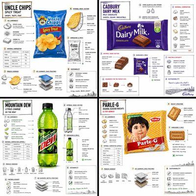 Blueprint of Snacks: A Technical Infographic