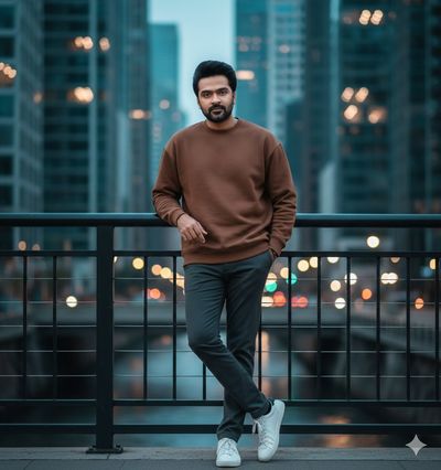 Urban Cool: Cinematic Evening Portrait