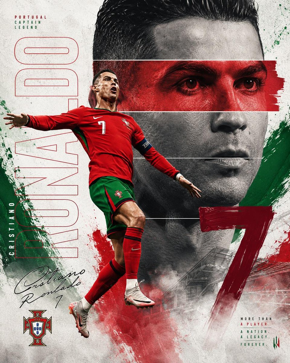 Portugal's captain leaps through a storm of red and green paint.