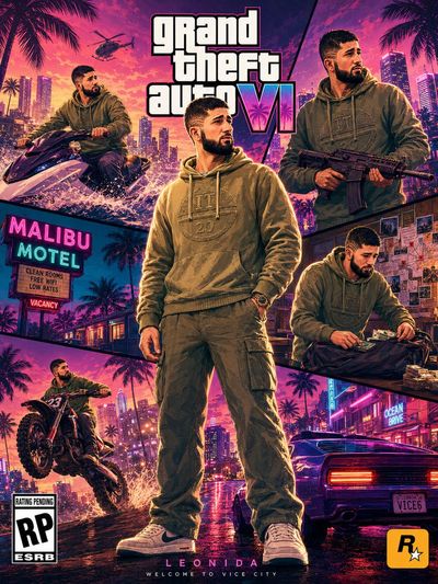 Dynamic GTA VI Character Reveal Poster