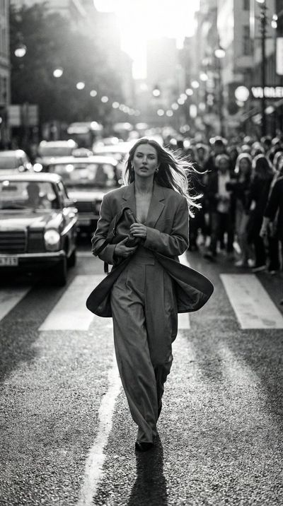 Urban Elegance: The Art of Motion in Black & White