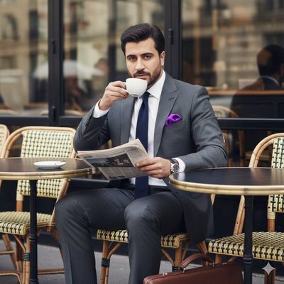 Chic Parisian Elegance in the Morning Sun