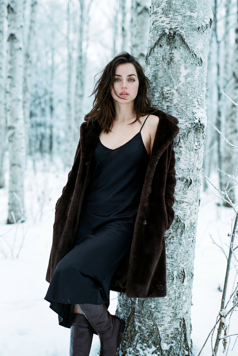 Ana in a Winter Dreamscape