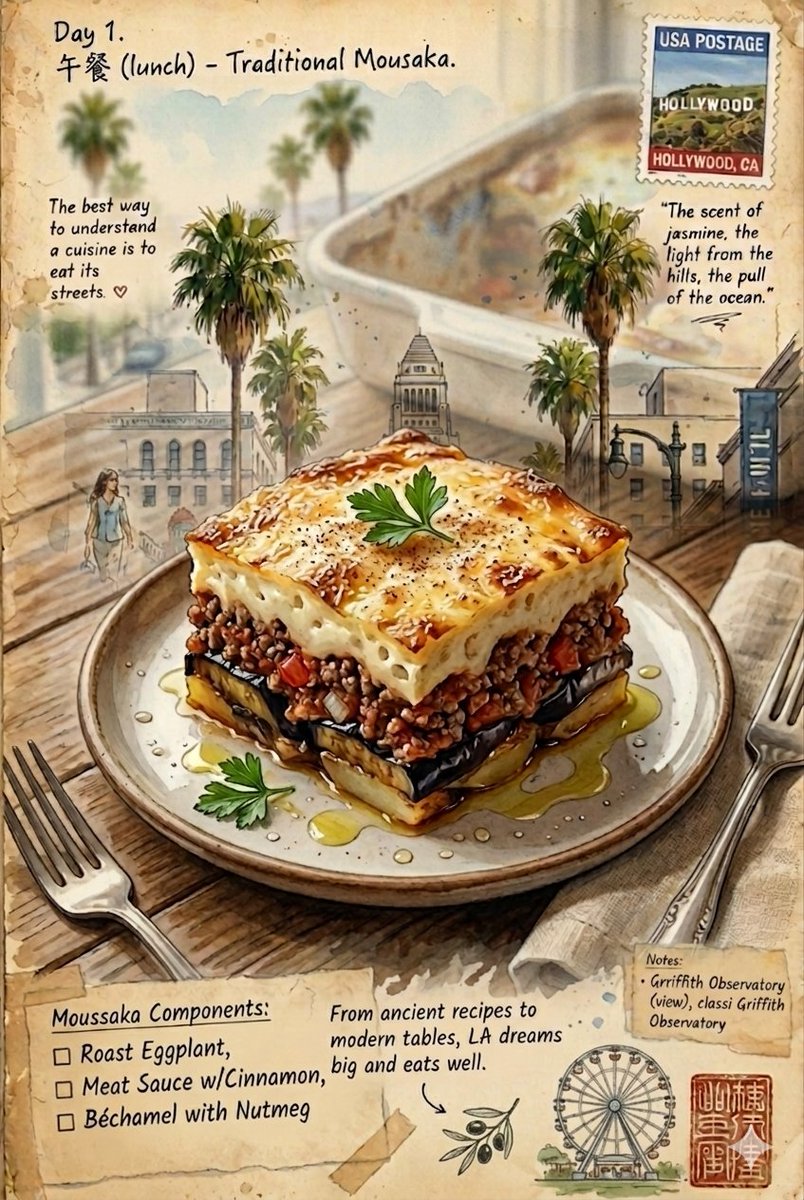 Culinary Journey: Moussaka in the City of Angels