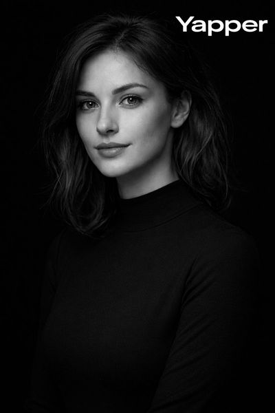 Elegant Portrait in Monochrome: Cinematic Fine-Art Style