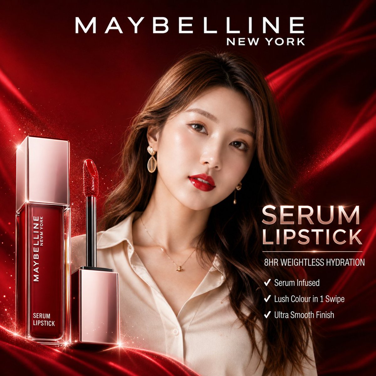 Maybelline Serum Lipstick Luxury Ad