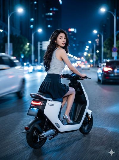 Night Rider in the City