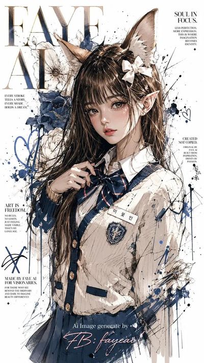 Whimsical Persona in Japanese Ink Art