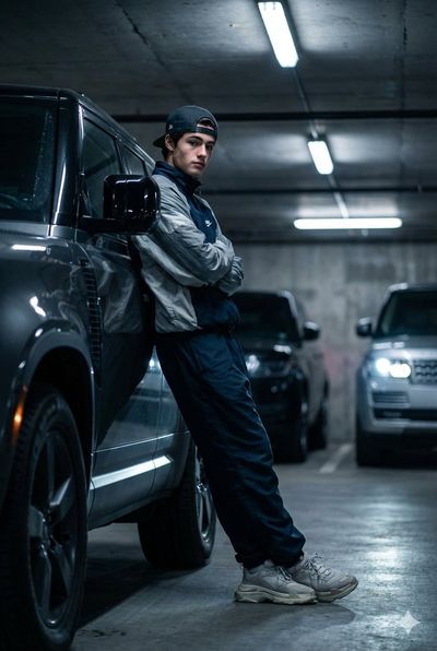 Urban Cool Meets Luxury: A Cinematic Standoff