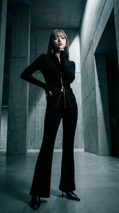 Chic Defiance in Brutalist Splendor