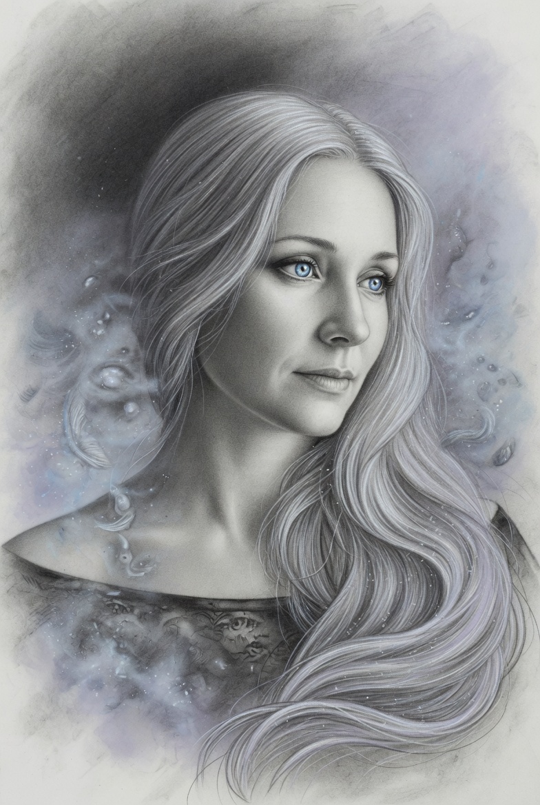 Ethereal Elegance in Graphite