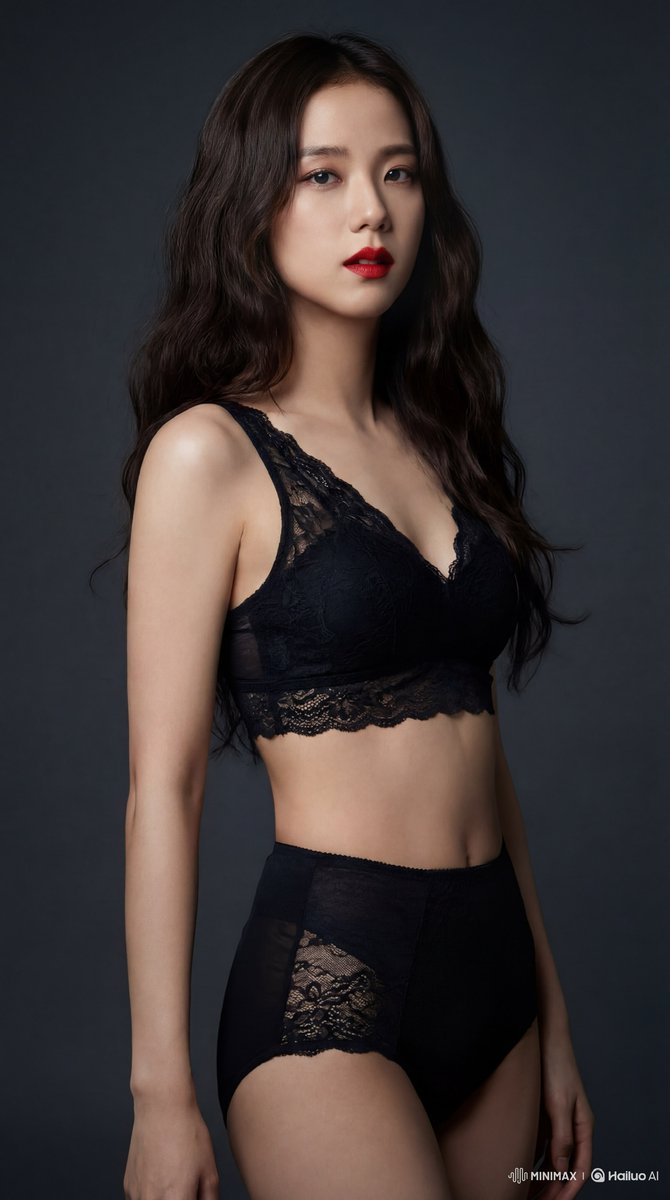 Seductive Elegance: Jisoo in Red Lace