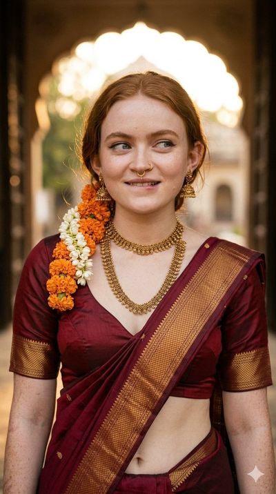 Maroon Elegance in Golden Light