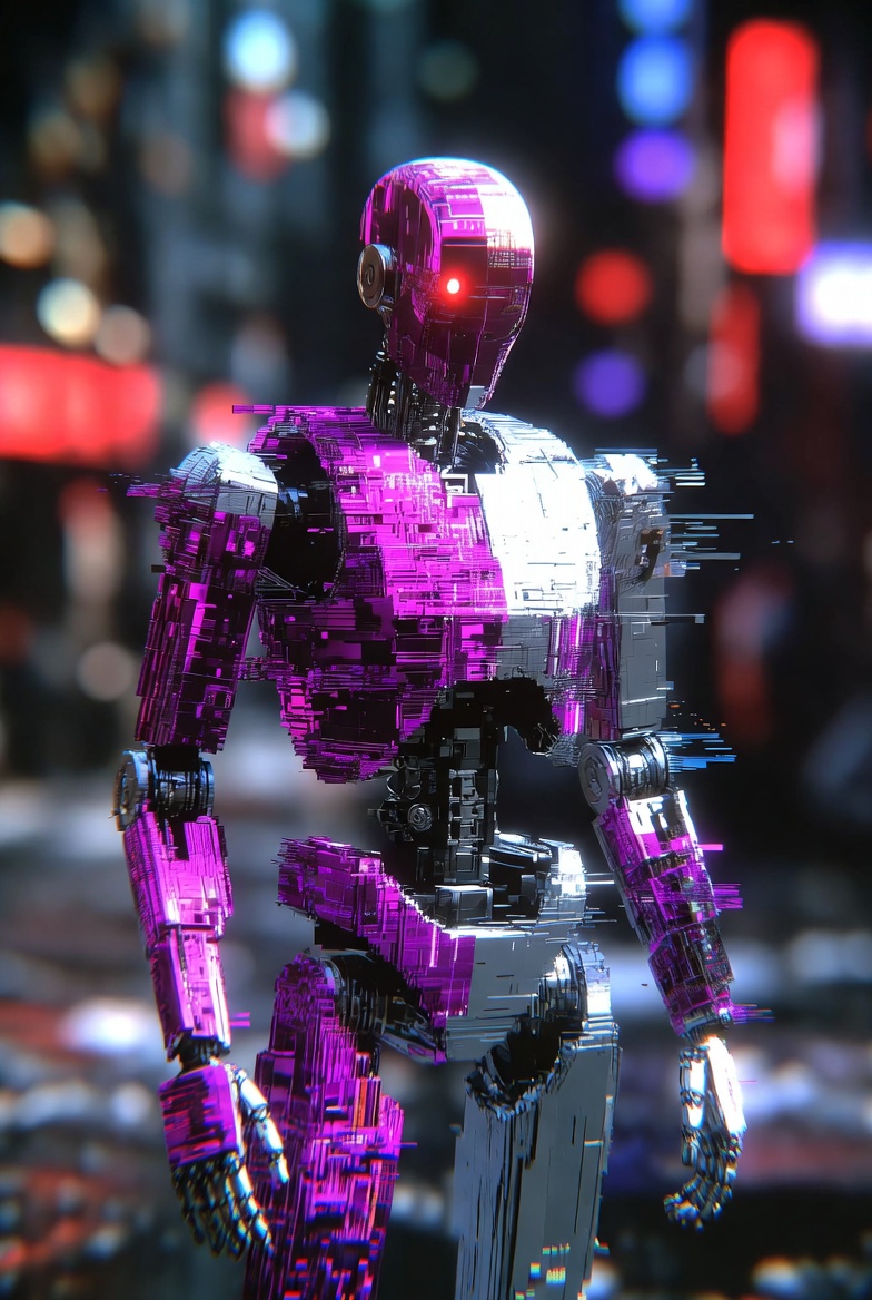 Cyberpunk Reconstructions: The Glitched Humanoid
